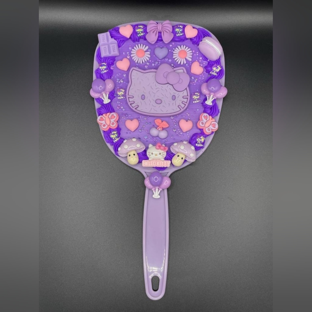 Decoden Handheld Mirror Sanrio Hello Kitty